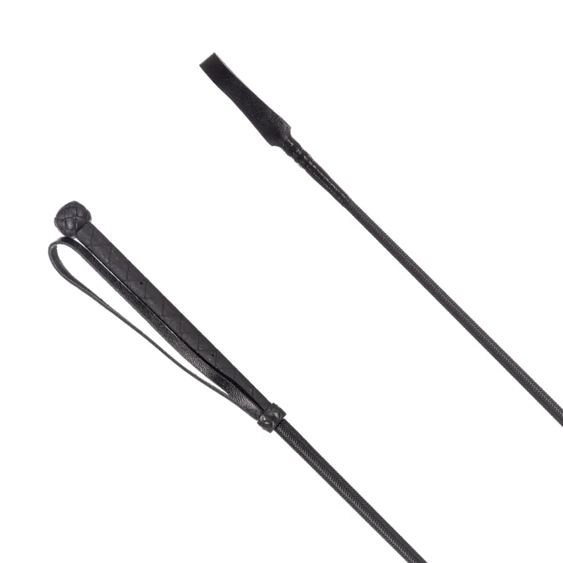 Country Direct Braided Everyday Riding Whip Black 60cm-1